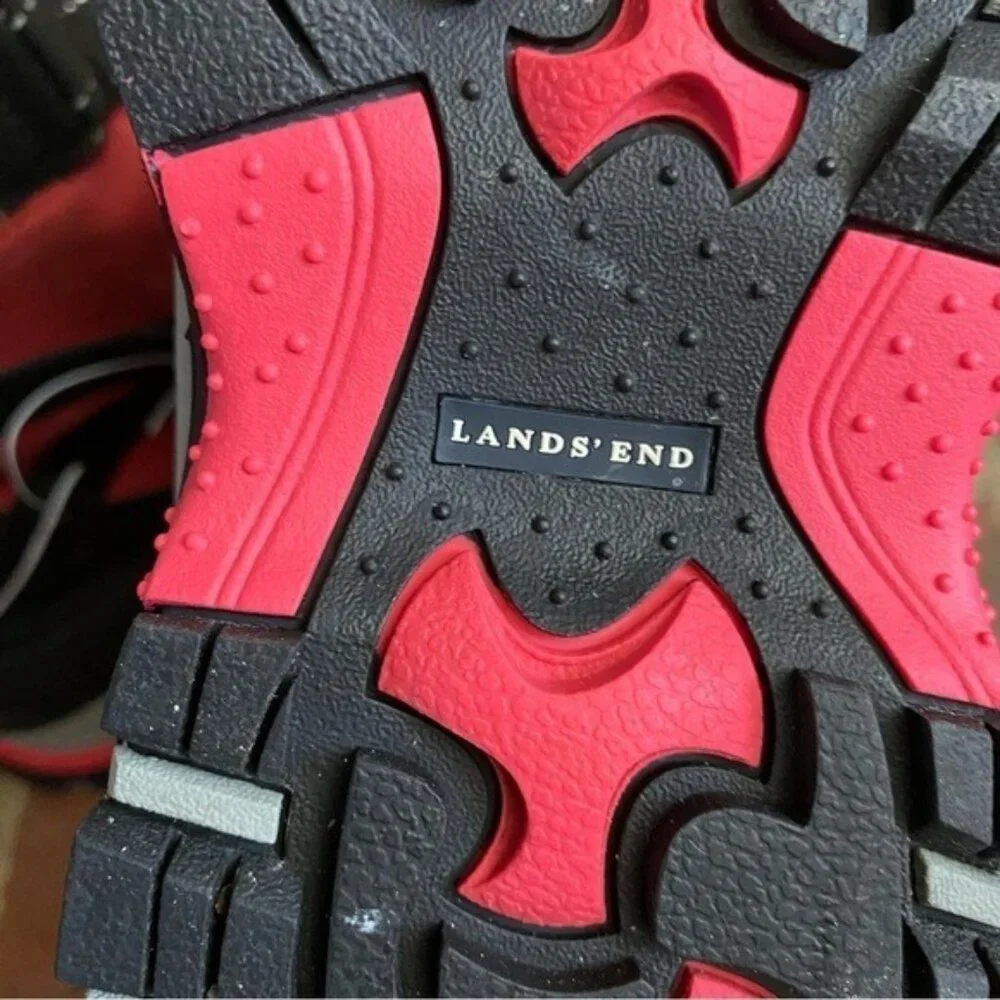 Land's End Women’s Warm Winter Boots pre owned size 7 comfort shoes black
